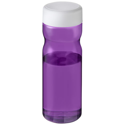 Bouteille personnalisable 650ml Ocean Plastic H2O Active® Violet et Blanc